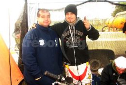 Albornoz protagoniz� un accidente en pista