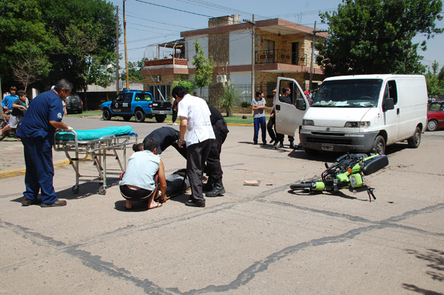 Accidente en Belgrano y Bruselas