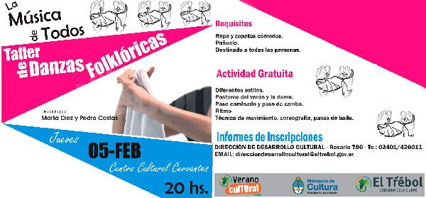 Taller de Danzas Folklórica-Zamba,