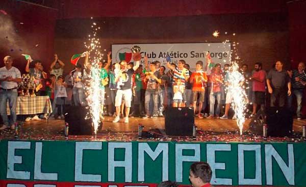 El festejo del Bi Campeón