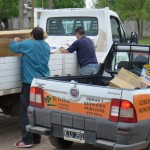 Colectan materiales reciclables para la navidad