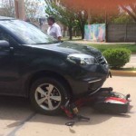 Evoluciona el joven que chocó en pleno centro