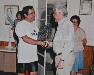 CON EL KELY - García con Angel Rossi en 1990. 