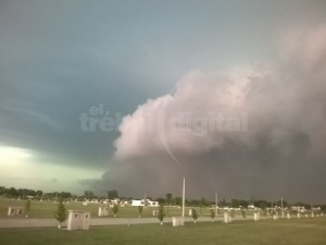 LLEGANDO - El huracán cerca de la región, antes del desastre. 