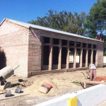 Se robaron los ladrillos de la capilla que se edifica en el cementerio