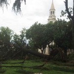 Carlos Pellegrini arrasado por la tormenta