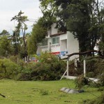CARLOS PELLEGRINI: El estadio de Americano destruído por la fuerte tormenta
