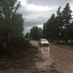 La tormenta dejó sin luz a la región por más tres horas