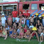 Bomberos visitaron la Colonia del Verde
