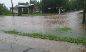 ANEGADOS - La lluvia fue contundente. Más de 100 milímetros en una hora. 