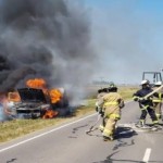 SASTRE: Incendio en la Ruta
