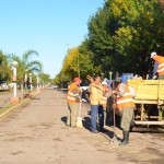 Comenzaron los arreglos en el Bv. Eva Perón