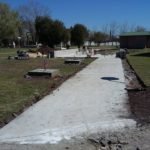 Vándalos rompieron parte de un nuevo paseo que se construye en el Ecológico