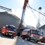 Tomó fuego el interior de un silo en la Coop. Agricola