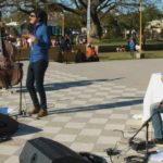 Franco Luciani se presentó en plaza San Martín
