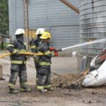 Tomó fuego un silo en la Cooperativa Agrícola