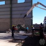 Se colocan las columnas en el «2º Gigante»