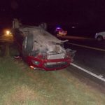 Ruta 13: Una camioneta volvó en cercanía de San Jorge