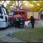 VIDEO – Choque entre un camión y una moto
