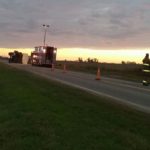 Sastre – Un camión con agroquímicos volcó en Ruta 13