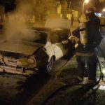 Ardió un vehículo en la madrugada