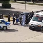 Accidente entre un auto y una bicicleta
