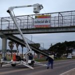 PRECAUCIÓN – Trabajan en el puente de San Jorge