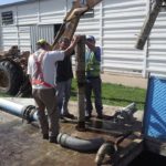 La rotura de una bomba de agua generó menos presión en la red