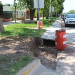 Ampliación del desagüe en Av. Libertad
