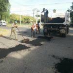 OBRAS – Trabajos de bacheos en la ciudad
