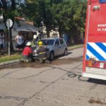 Un vehículo tomó fuego en calle Buenos Aires al 700
