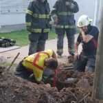 Susto en un barrio por rotura de caño de gas