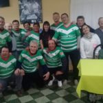 Peña entre grandes glorias del «Verde» y estupendo folklore