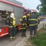 Se incendió un split por calle Moreno