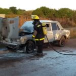 Se incendió un vehículo