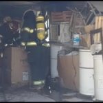 VIDEO – Principio de incendio en un Garage