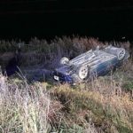 RUTA 13 -Esquivó una persona que caminaba por la ruta y se dio vueltas