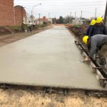 El municipio pavimenta la calle Bruselas