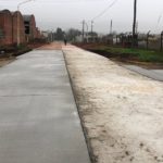 Finalizó la pavimentación en calle Bruselas y se avanza sobre el Bv. Europa