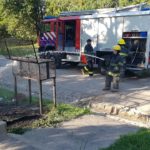 Pequeño incendio cerca de la Escuela Paso