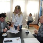 El Intendente suscribió los convenios por la obra de pavimentación