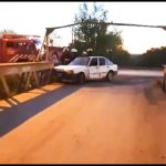 VIDEO – Fuerte accidente en Ruta 13 y Puente Amarillo
