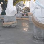 Se restauró y hormigonó el piso de la “Fuente del Bicentenario”