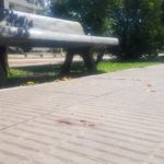 EN LA PLAZA – Tras discutir con su novia se cortó las venas