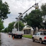 Una ruptura de un aislador en la línea de media tensión dejó sin luz a media ciudad