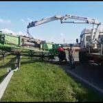 ACCIDENTE – Se desprendió una plataforma agrícola en Ruta 13