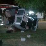 Brutal accidente en la madrugada del sábado