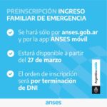 ANSES Estableció un cronograma de pre-inscripción para cobrar el ingreso familiar de emergencia