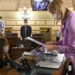 Berra juró como Vicepresidenta del Senado en una sesión muy particular