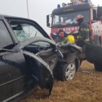 Accidente en la rotonda de 13 y 40 S